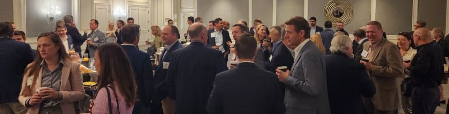 Networking with professionals in financial services