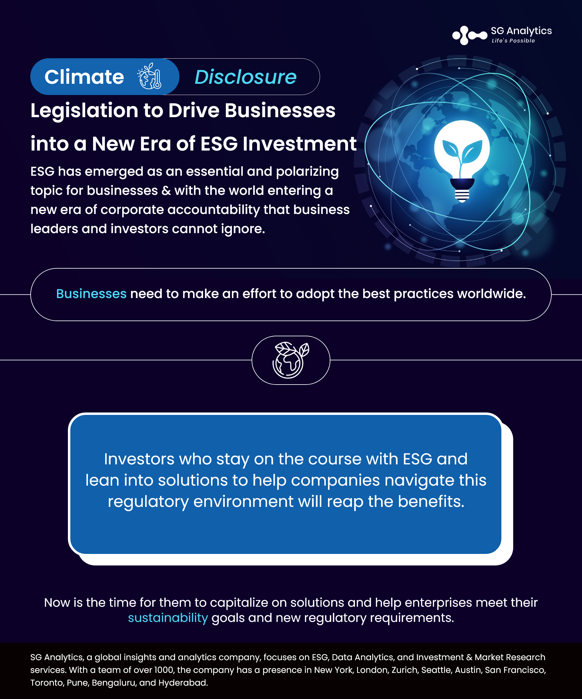 Climate Disclosure Legislation to Drive Businesses into a New Era of ESG Investment