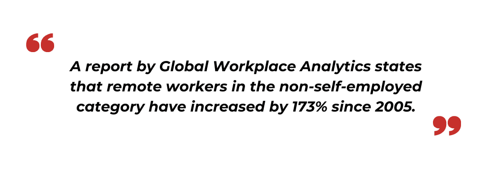 Increase in remote workers